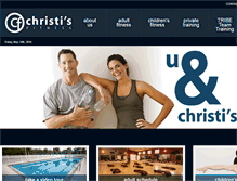 Tablet Screenshot of christisfitness.com